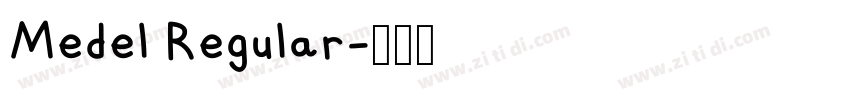Medel Regular字体转换